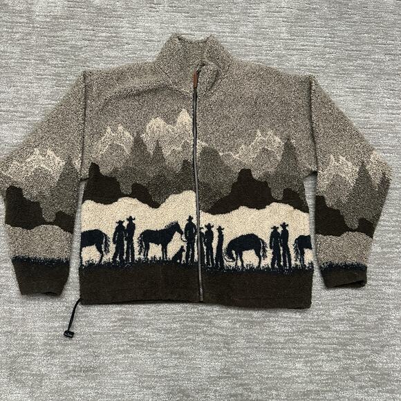 Outback Trading Company Other - Outback Trading Company Jacket Mens Medium Brown Fleece Western Horse Cowboy